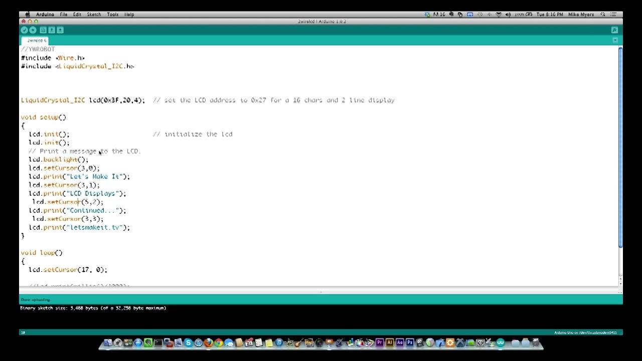 Thumbnail for More LCD and I2C fun with the Arduino - Let's Make It - Episode 5