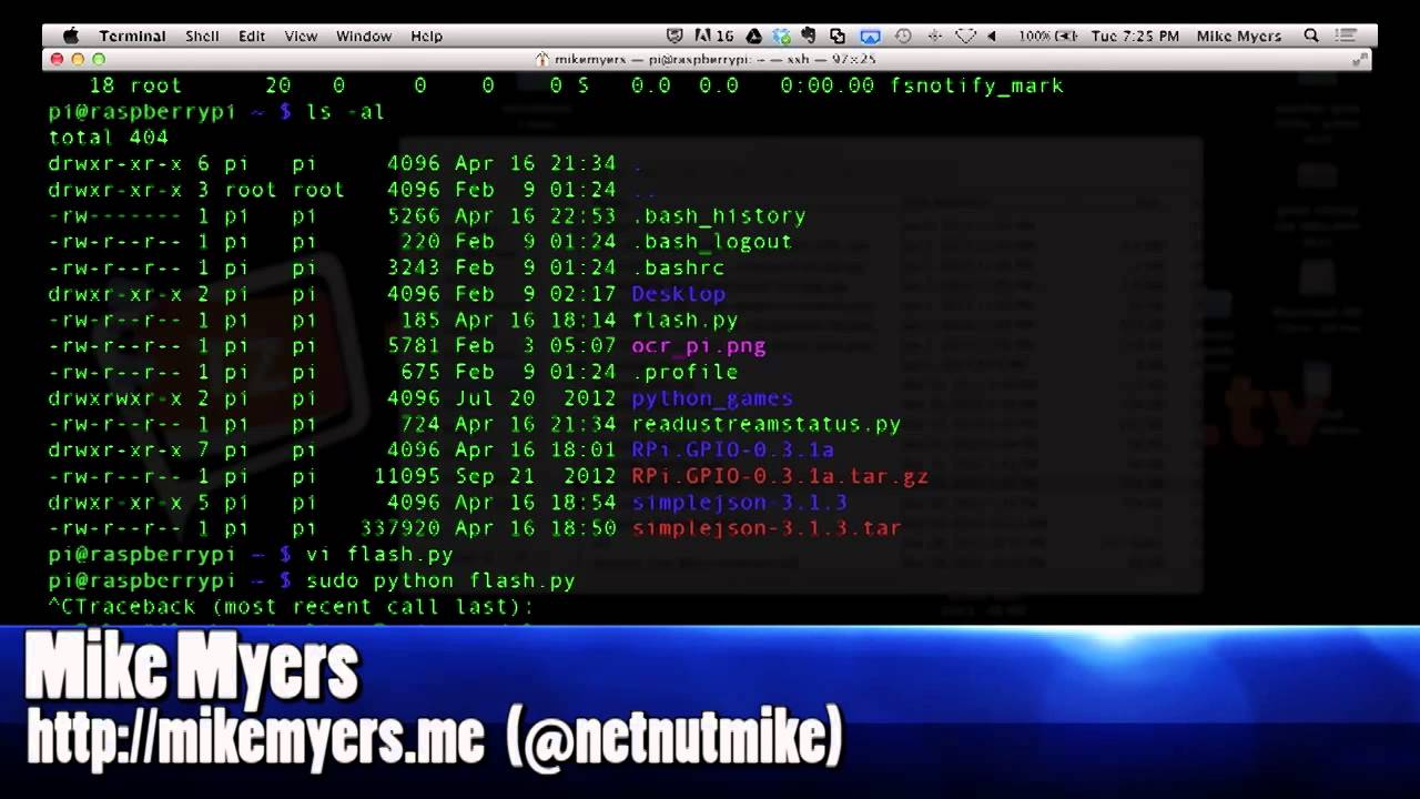 Thumbnail for Raspberry Pi Basics and a Ustream checker - Let's Make It - Episode 16