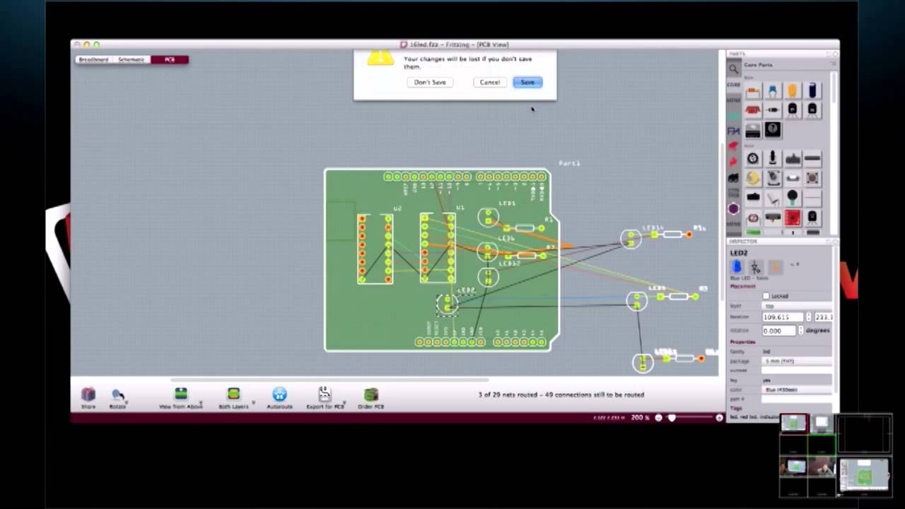 Thumbnail for PC Boards With Fritzing - Let's Make It - Episode 28 - Tech-Zen.tv