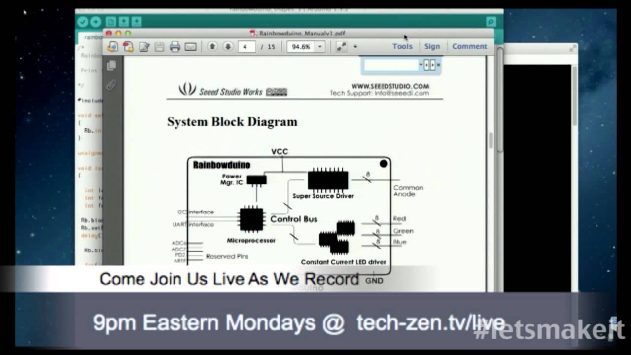 Thumbnail for The RainbowDuino Woes - Let's Make It - Episode 41 - Tech-Zentv - Alixa.tv