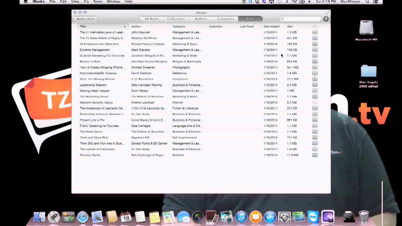 Thumbnail for iBooks On The Mac - Mac Minute - Episode 44 - Tech-Zen.tv - Alixa.tv